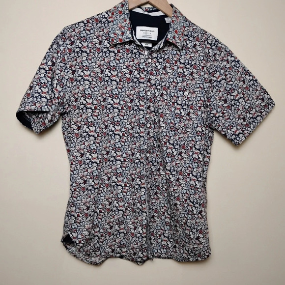 Paper Denim & Cloth Other - PD&C Navy Blue Floral Button Down, Medium